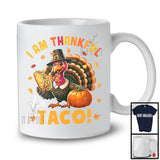 I'm Thankful For Taco; Amazing Thanksgiving Pilgrim Turkey Eating Taco; Family Group T-Shirt