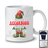 I'm The Accordion Player Elf; Joyful Christmas Elf Costume Snowing Around; Family Group T-Shirt