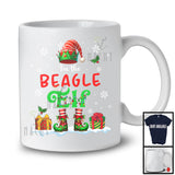 I'm The Beagle Elf; Awesome Christmas ELF Costume Snowing Around; X-mas Family T-Shirt