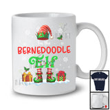 I'm The Bernedoodle Elf; Awesome Christmas ELF Costume Snowing Around; X-mas Family T-Shirt