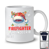 I'm The Firefighter Reindeer; Amazing Christmas Santa Reindeer Snow; Proud Careers Jobs T-Shirt