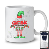 I'm The Gamer Elf; Joyful Christmas Elf Costume Snowing; Matching X-mas Gamer Group T-Shirt