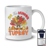 I'm The Humor Turkey; Adorable Thanksgiving Autumn Turkey Sunglasses; Fall Leaf Family Group T-Shirt