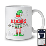 I'm The Riding Elf; Joyful Christmas Elf Costume Snowing; Matching X-mas Riding Group T-Shirt