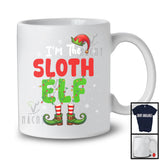 I'm The Sloth Elf; Lovely Christmas Snowing ELF Costume; Animal X-mas Family Group T-Shirt