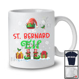 I'm The St. Bernard Elf; Awesome Christmas ELF Costume Snowing Around; X-mas Family T-Shirt