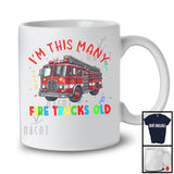 I'm This Many Fire Trucks Old; Cheerful 1st Birthday One Fire Truck; Boys Family Group T-Shirt