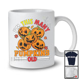 I'm This Many Pumpkins Old; Horror Halloween Birthday Carved Pumpkins; Family Group T-Shirt