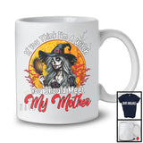 If You Think I'm A Witch You Should Meet My Mother, Sarcastic Halloween Moon, Family Group T-Shirt