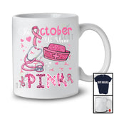 In October We Wear Pink; Proud Breast Cancer Awareness Nurse Tools Leopard Plaid T-Shirt