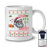 Is It Cold Outside Santa; Awesome Christmas Sweater Santa Face Sunglasses; Family Group T-Shirt