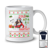 Is It Cold Outside Santa; Awesome Christmas Sweater Santa Women; Snowing Family Group T-Shirt