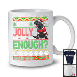 Is This Jolly Enough, Awesome Christmas Sweater Santa Black Labrador Retriever, Family Group T-Shirt