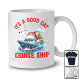 It's A Good Day To Drive Cruise Ship; Amusing Christmas Santa Cruise Ship; X-mas Lights Family T-Shirt