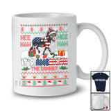 It's American The Donkey; Wonderful Christmas Sweater Donkey Farmer; Farm Family Group T-Shirt