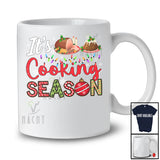 It's Cooking Season; Joyful Christmas Chef Cooking Lover; X-mas Lights Snow Family Group T-Shirt