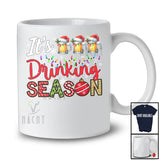 It's Drinking Season; Joyful Christmas Drinking Drunker; X-mas Lights Snow Family Group T-Shirt