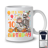 It's My 10th Birthday; Joyful 10th Birthday Celebration Thanksgiving Skeleton; Family Group T-Shirt