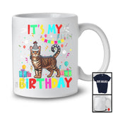 It's My Birthday; Adorable Birthday Party Celebration Bengal Cat Owner Lover; Family Group T-Shirt