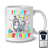 It's My Birthday; Adorable Birthday Party Celebration British Shorthair Cat Owner Lover; Family T-Shirt