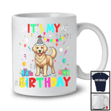 It's My Birthday; Adorable Birthday Party Celebration Golden Retriever Owner Lover; Family T-Shirt