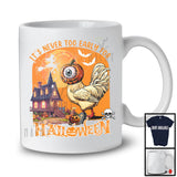 It's Never Too Early For Halloween, Humorous Halloween Chicken Pumpkin Face, Animal Family T-Shirt