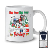 It's The French Donkey; Amazing Christmas Lights Santa French Family; Donkey Farmer T-Shirt