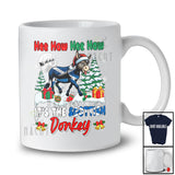 It's The Scottish Donkey; Amazing Christmas Lights Santa Scottish Family; Donkey Farmer T-Shirt