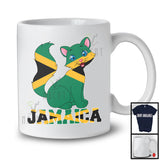 Jamaica; Adorable Cat Lover Jamaican Boys; Matching Proud Family Group T-Shirt