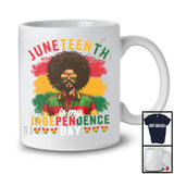 Juneteenth Is My Independence Day, Proud Black Afro Flag African American Men, Melanin Pride T-Shirt