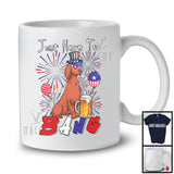 Just Here To Bang, Adorable 4th Of July Irish Setter Drinking Beer, Drunker Patriotic Group T-Shirt