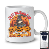 Just Waiting For Halloween; Amazing Halloween Costume Pumpkin Spooky Group; Family Lover T-Shirt