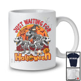 Just Waiting For Halloween; Amazing Halloween Costume T-Rex Spooky Group; Family Lover T-Shirt