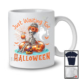 Just Waiting For Halloween; Scary Halloween Pumpkin Women Skeleton; Family Group T-Shirt