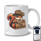 Justice For Peanut; Humorous Wanted Election 2024 US President; Squirrel Patriotic T-Shirt