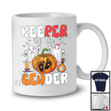 Keeper Of The Gender; Humorous Reveal Baby Halloween Thanksgiving Boo Pumpkin; Family T-Shirt