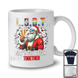 LGBT Let's Get A Beer Together; Awesome Christmas Santa Drinking Beer; LGBTQ Gay Pride T-Shirt