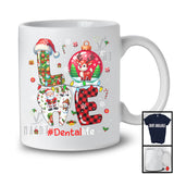 LOVE Dental; Awesome Christmas Plaid Ornament Tooth; Dentist X-mas Careers Jobs T-Shirt