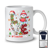 LOVE Teacher Life; Merry Christmas Snowman Matching Plaid Teacher; Proud Jobs Careers T-Shirt