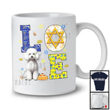 LOVE; Awesome Hanukkah Decoration Lovely Poodle Owner; Pajama Family Group T-Shirt