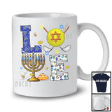 LOVE; Awesome Hanukkah Menorah Lover Golf Tools; Sport Golf Playing Player Team T-Shirt