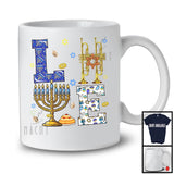 LOVE; Awesome Hanukkah Menorah Trumpet; Trumpeter Matching Musical Instruments Player T-Shirt