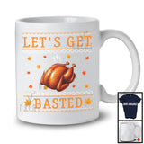 Let's Get Basted; Humorous Thanksgiving Roast Turkey Lover Sweater; Dinner Family Group T-Shirt