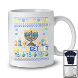 Let's Get Lit; Amazing Hanukkah Chanukah Sweater Menorah Lover; Matching Family Group T-Shirt