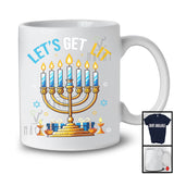 Let's Get Lit; Joyful Hanukkah Chanukah Proud Family Group; Menorah Lights Dreidel Lover T-Shirt