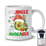 Let's Jingle And Avocagle; Awesome Christmas Santa Avocado Fruit Lover; Snowing Family Group T-Shirt