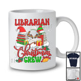 Librarian Christmas Crew; Awesome Christmas Plaid Librarian Group; X-mas Snowing Jobs T-Shirt