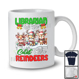 Librarian Of The Cutest Little Reindeers; Wonderful Christmas 3 Reindeers; Snowing X-mas T-Shirt