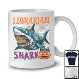 Librarian Shark, Scary Halloween Costume Pumpkin Zombie Shark, Proud Careers Group T-Shirt