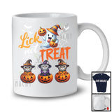 Lick Not Treat, Adorable Halloween Costume Three Witch American Shorthair Witch, Family Group T-Shirt